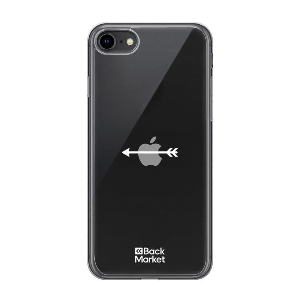 Back Market Hülle iPhone 7/8/SE 2020/2022 und schutzfolie - 60 % Recycelter Kunststoff - Transparent