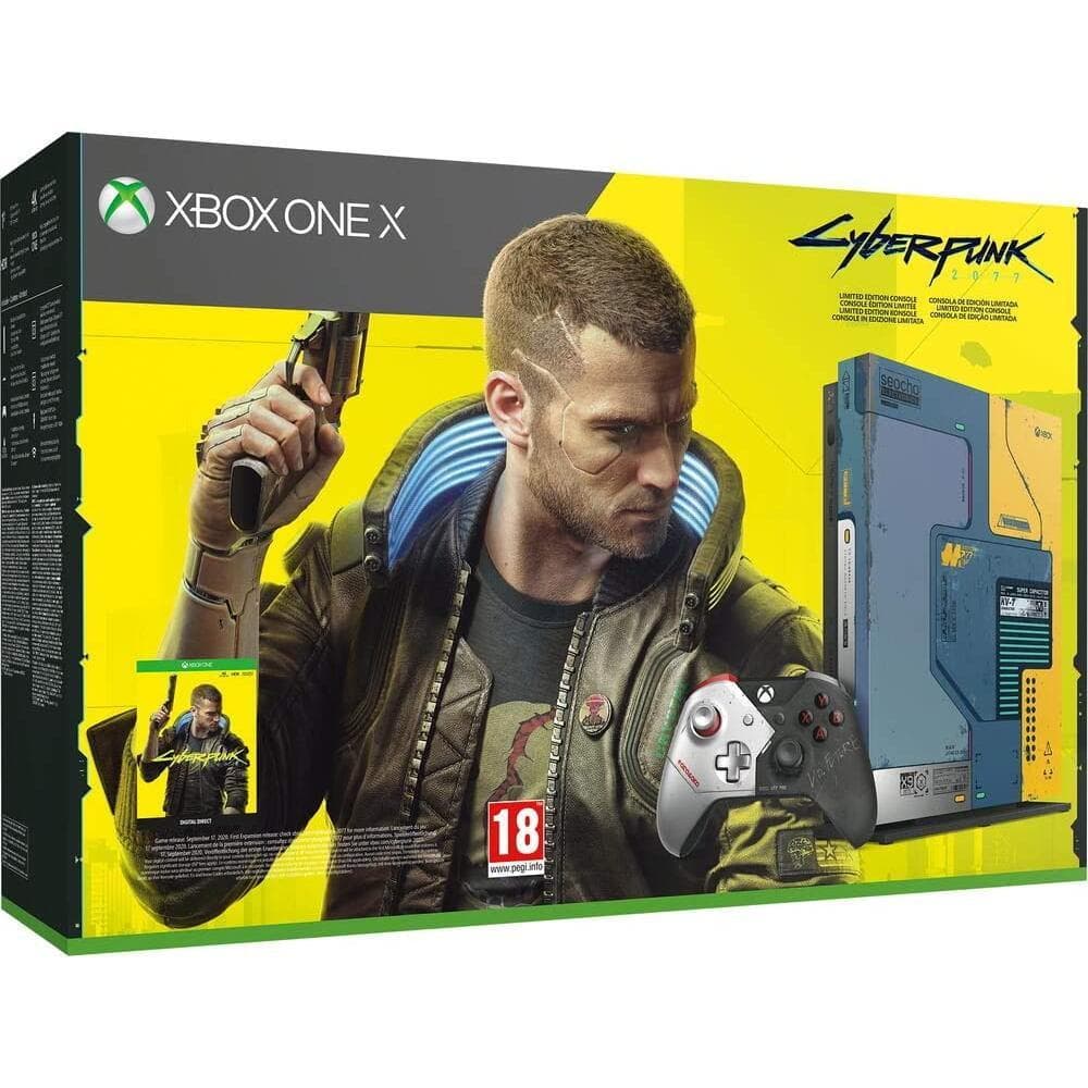 Xbox One X 1000GB - Blau - Limited Edition CyberPunk 2077 + Cyberpunk 2077