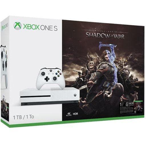 Xbox One S 1000GB - Weiß + Middle-earth: Shadow of War