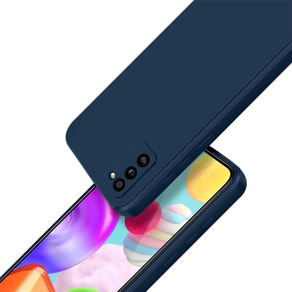 Hülle Galaxy A41 und 2 schutzfolien - Silikon - Blau