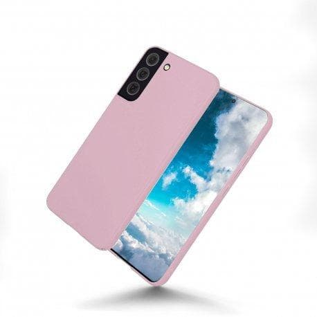 Hülle Galaxy S22 5G und 2 schutzfolien - Silikon - Rosa