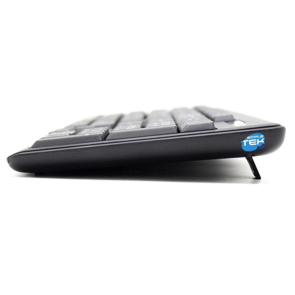 Simpletek Tastatur AZERTY Französisch Wireless Mouse + Keyboard with Stickers 1000 DPI 2.4G Nano reciever