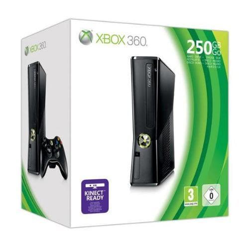Microsoft Xbox 360 Slim - Schwarz