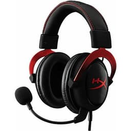 Hyper X Cloud II Pro Kopfhörer Noise cancelling gaming mit kabel mit Mikrofon - Schwarz/Rot