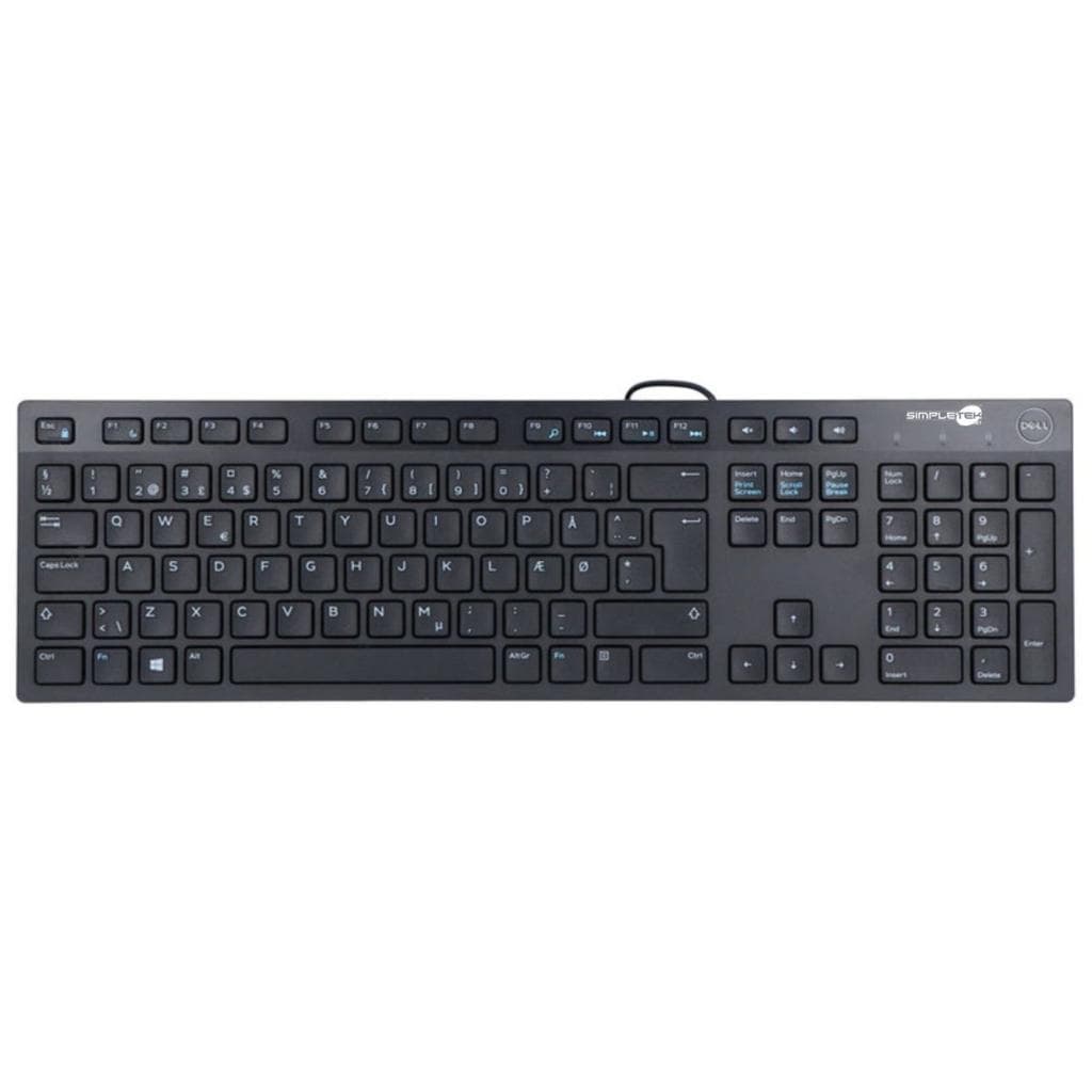Dell Tastatur QWERTY KB216-BK-DAN Cabled USB