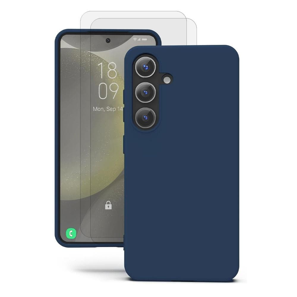 Hülle Galaxy S24 Plus und 2 schutzfolien - Silikon -