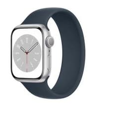 Apple Watch (Series 6) 2020 GPS 44 mm - Aluminium Silber - Sport loop Blau