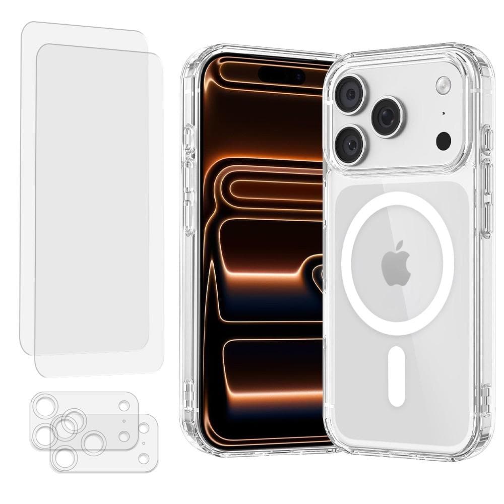 Hülle Phone 17 Pro Max und 2 schutzfolien - TPU - Transparent