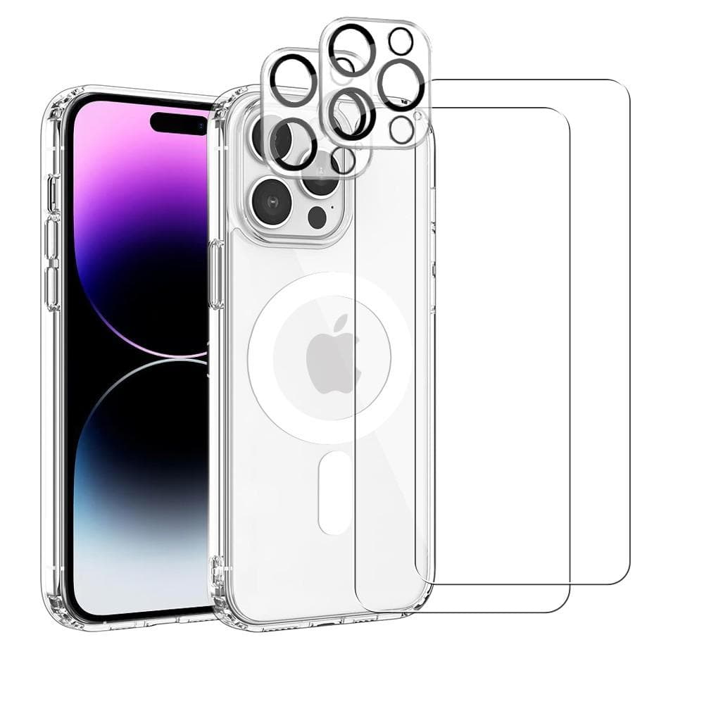 Hülle iPhone 14 Pro Max und 2 schutzfolien - TPU - Transparent