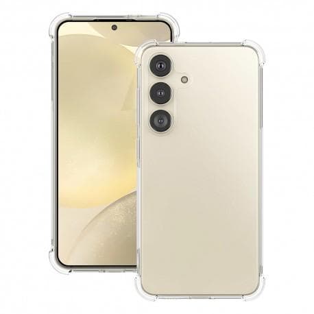 Hülle Galaxy S24+ und 2 schutzfolien - TPU - Transparent