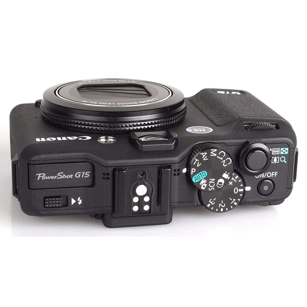 Kompakt - Canon PowerShot G15 - Schwarz + Canon Zoom Lens 5x IS 25-300mm f/1.8-2.8