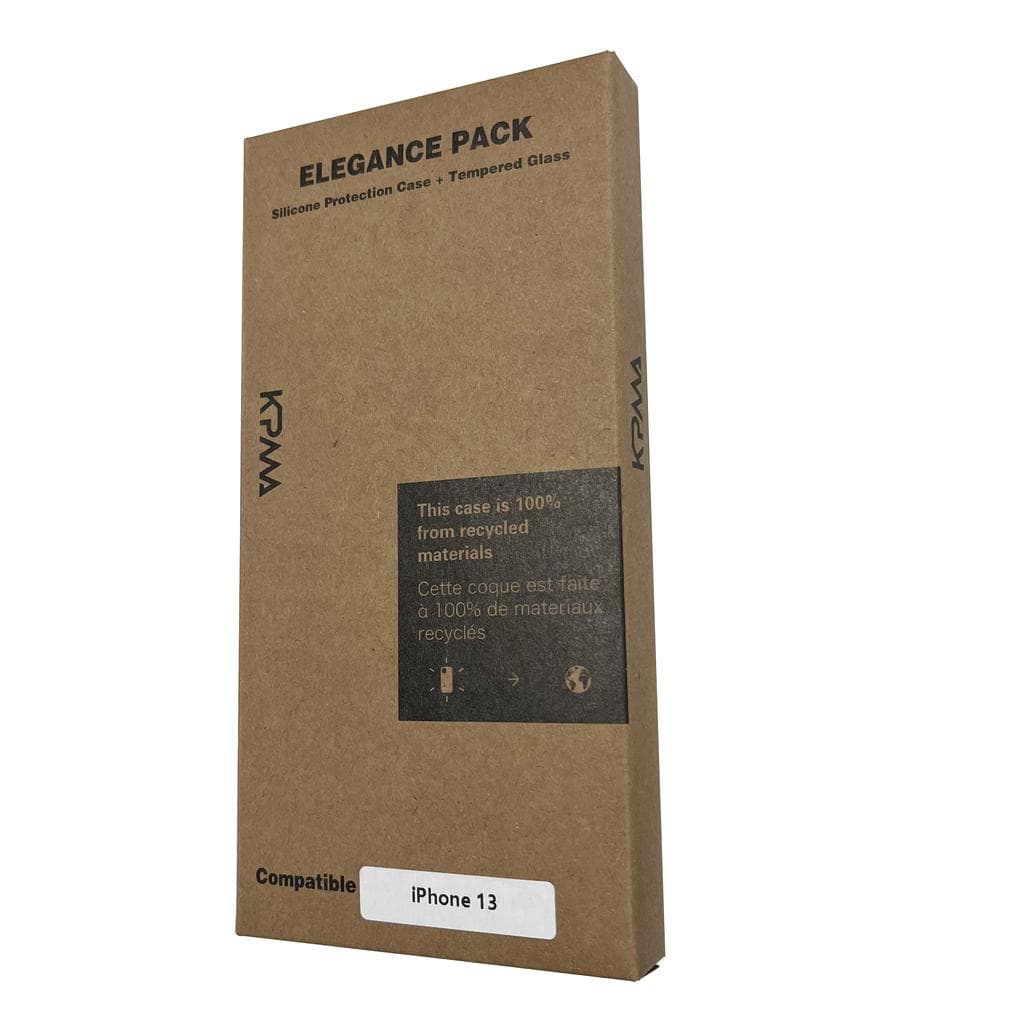 Hülle iPhone 13 und 2 schutzfolien - Silikon - Schwarz