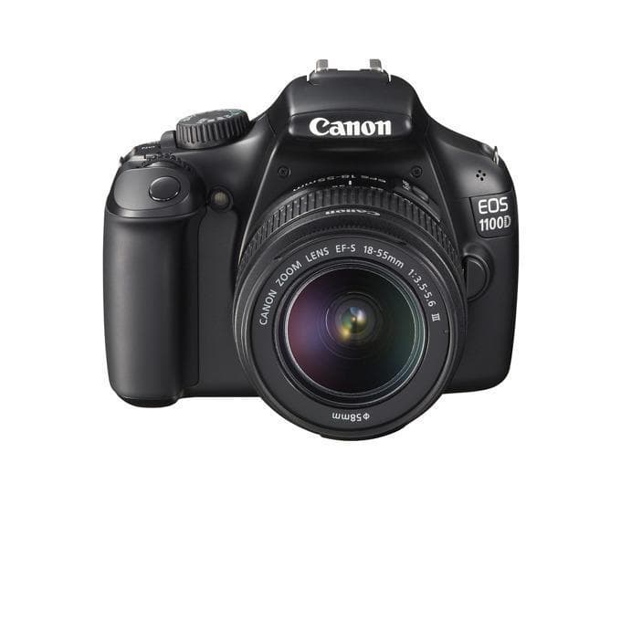 Spiegelreflex EOS 1100D - Schwarz + Canon CANON ZOOM LENS EF-S III f/4.5-6.3