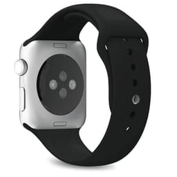 Apple Watch Series SE 1 (2020) GPS 40 mm - Aluminium Silber - Sportarmband Schwarz