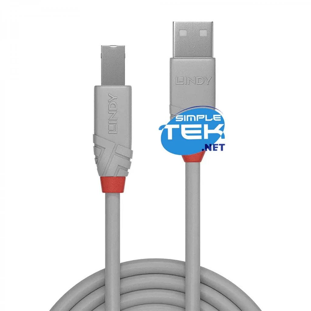 Lindy USB Type A Male - Type B Male Kabel
