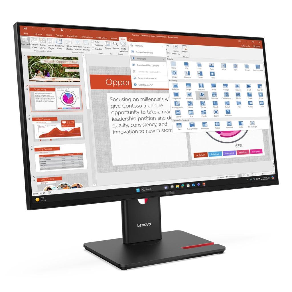 Bildschirm 27" LED FULL HD Lenovo ThinkVision T27-40