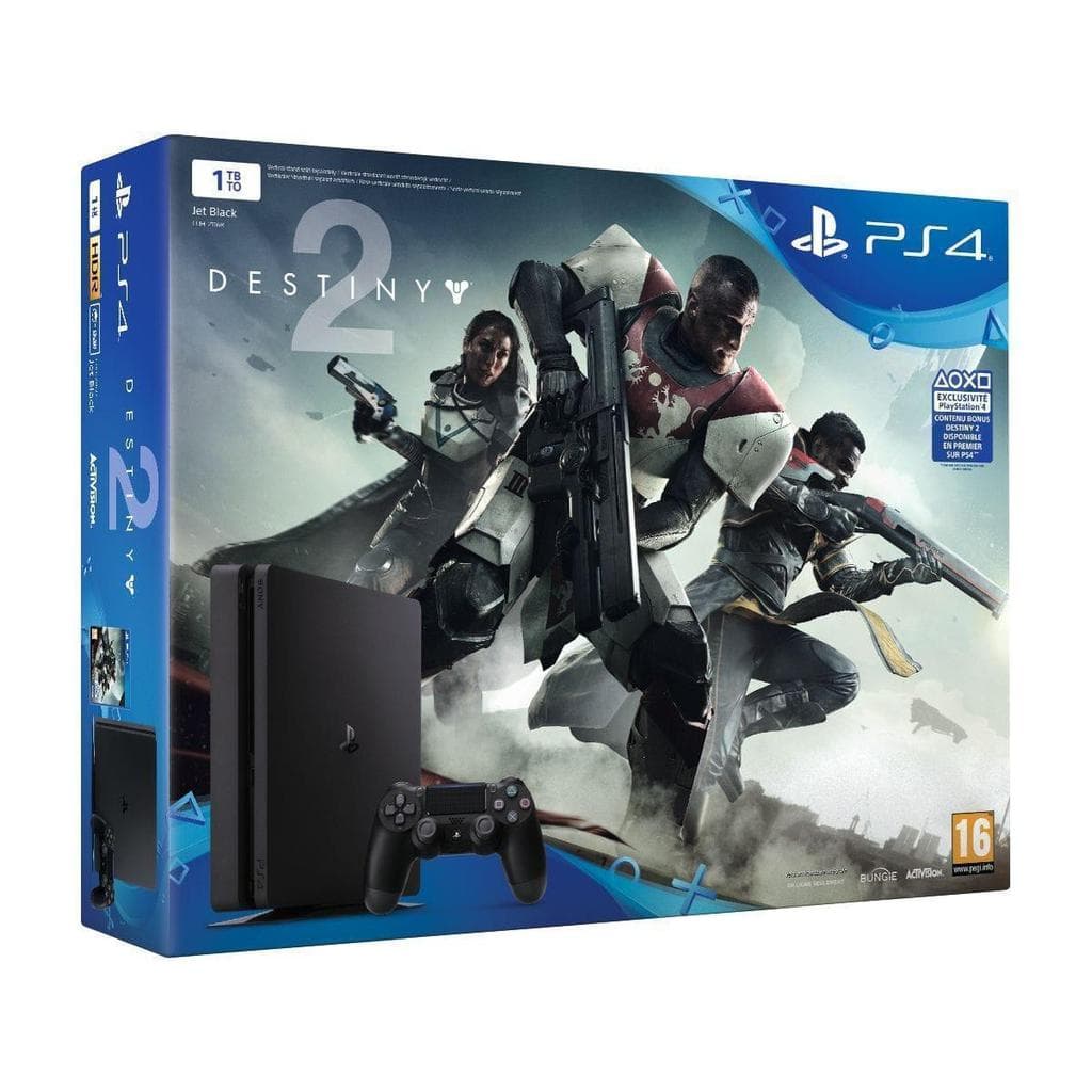PlayStation 4 Slim 1000GB - Schwarz + Destiny 2: The Taken King