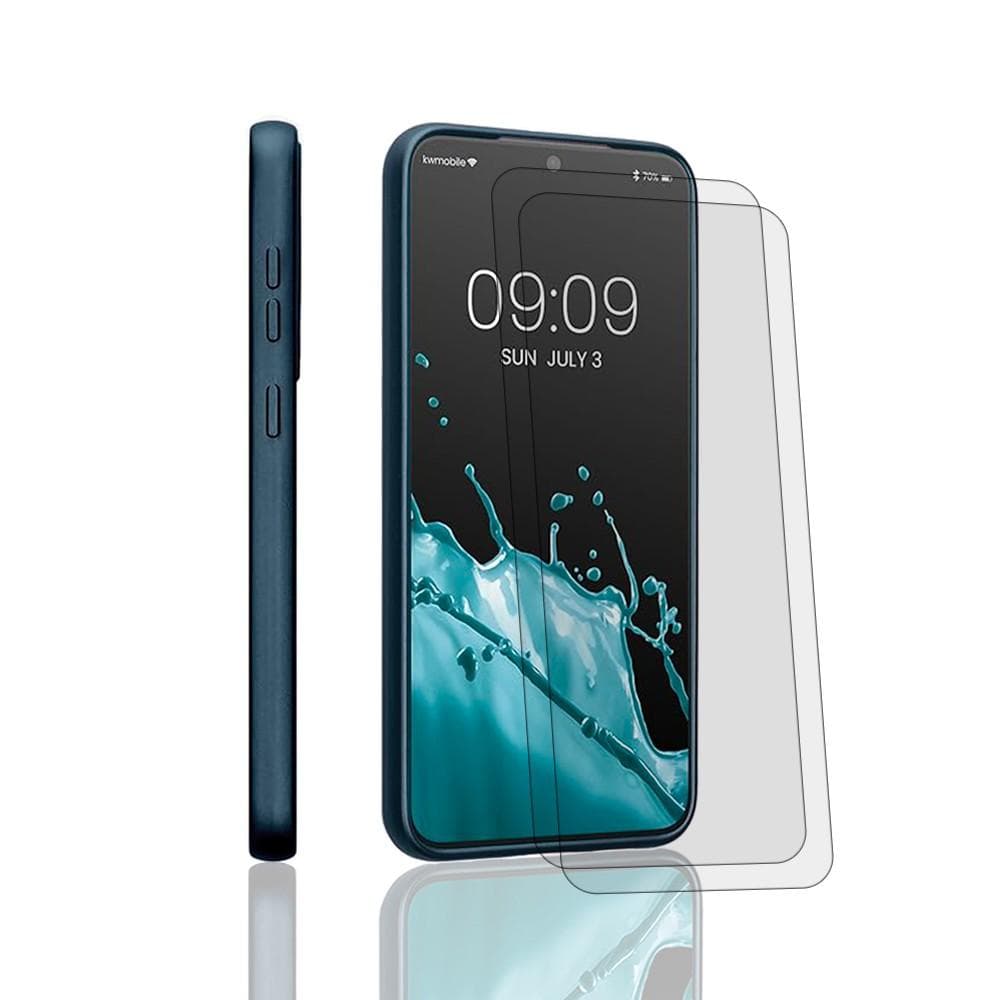 Hülle Galaxy S23+ und 2 schutzfolien - Silikon - Blau