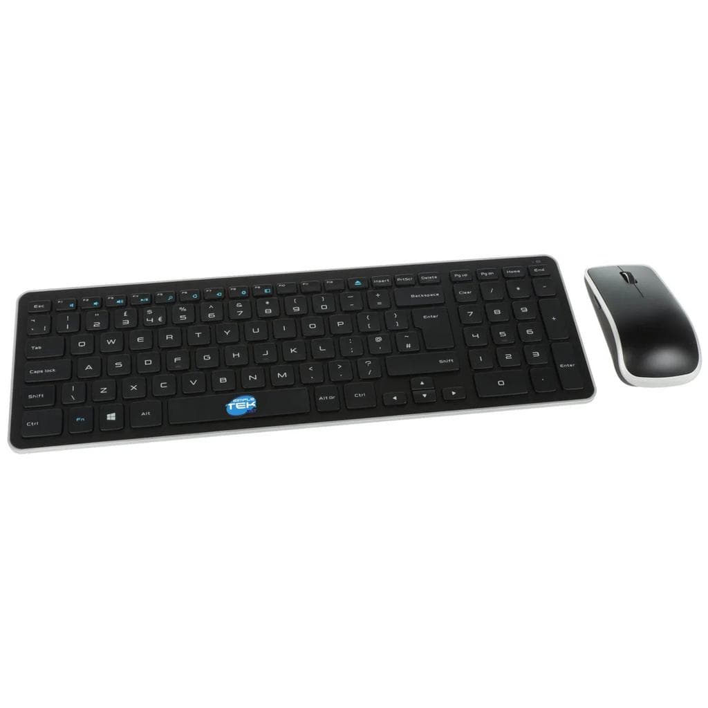 Dell Tastatur QWERTY Englisch (UK) Wireless KM714 Wireless With USB Dongle, 1000 DPI