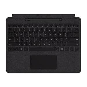 Microsoft Tastatur AZERTY Französisch Wireless mit Hintergrundbeleuchtung Surface Pro X / 8 / 9 Signature Keyboard + Slim Pen