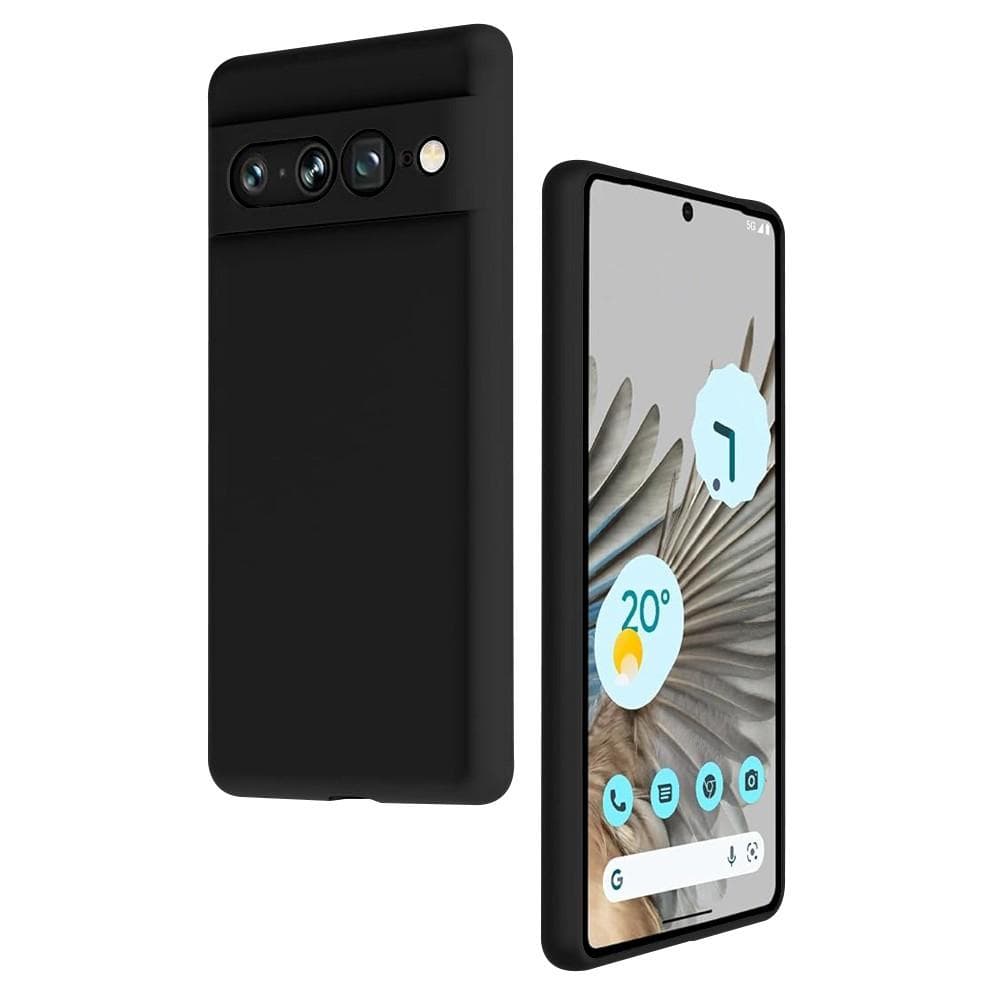 Hülle Google Pixel 7 Pro und 2 schutzfolien - Silikon - Schwarz