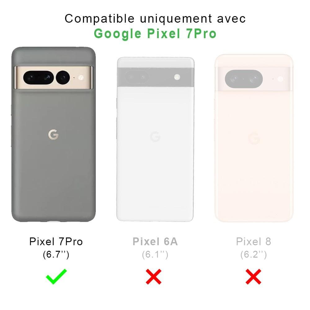 Hülle Google Pixel 7 Pro und 2 schutzfolien - Silikon - Schwarz