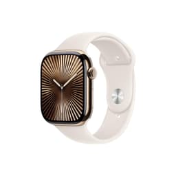 Apple Watch Series 10 (2024) GPS + Cellular 46 mm - Titan Gold - Sportarmband Polarstern