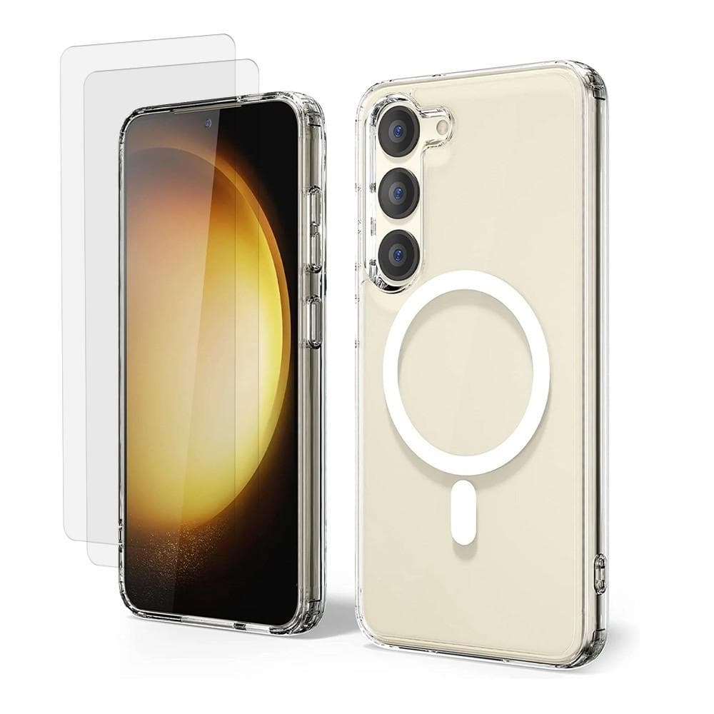 Hülle Galaxy S23 Plus und 2 schutzfolien - TPU - Transparent