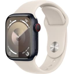 Apple Watch Series 9 (2023) GPS 45 mm - Aluminium Mitternacht - Sportarmband Polarstern