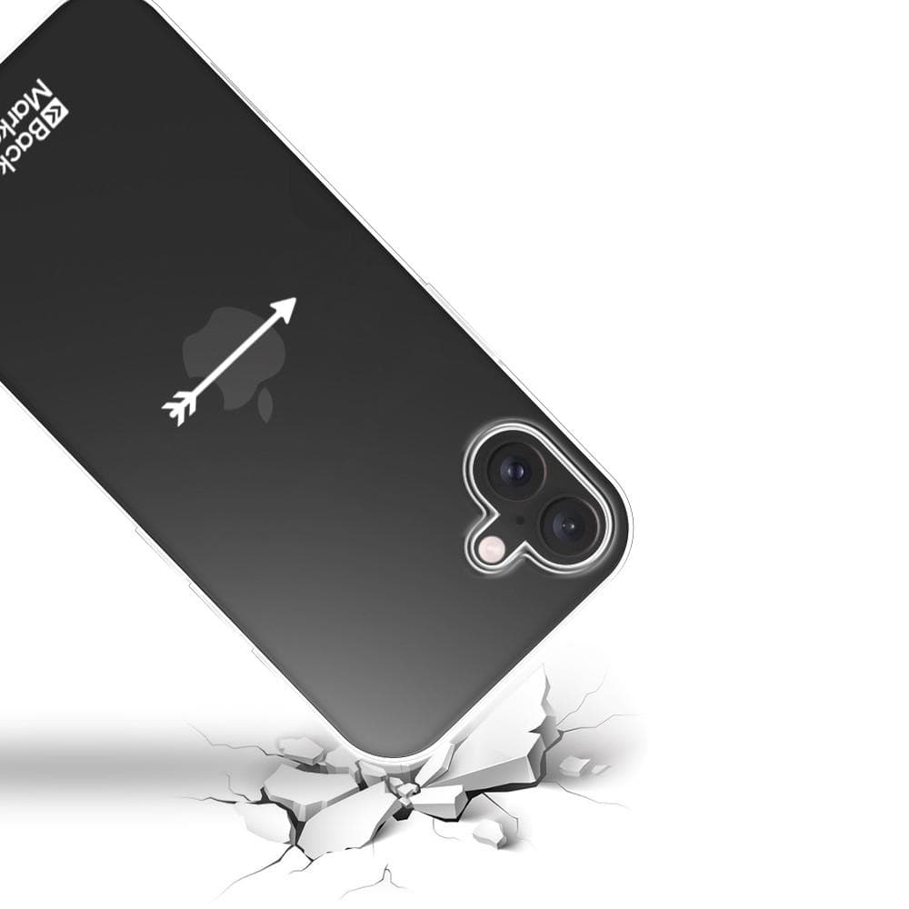 Back Market Hülle iPhone 16 Plus und schutzfolie - 60 % Recycelter Kunststoff - Transparent