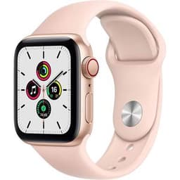 Apple Watch (Series SE) 2020 GPS + Cellular 40 mm - Aluminium Roségold - Sportarmband Sandrosa