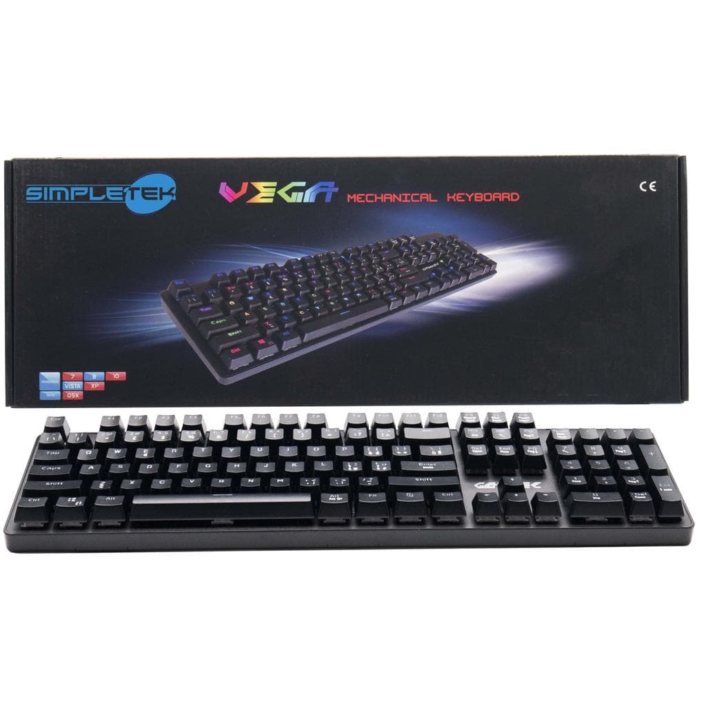Cortek Tastatur QWERTY Italienisch mit Hintergrundbeleuchtung Vega 2