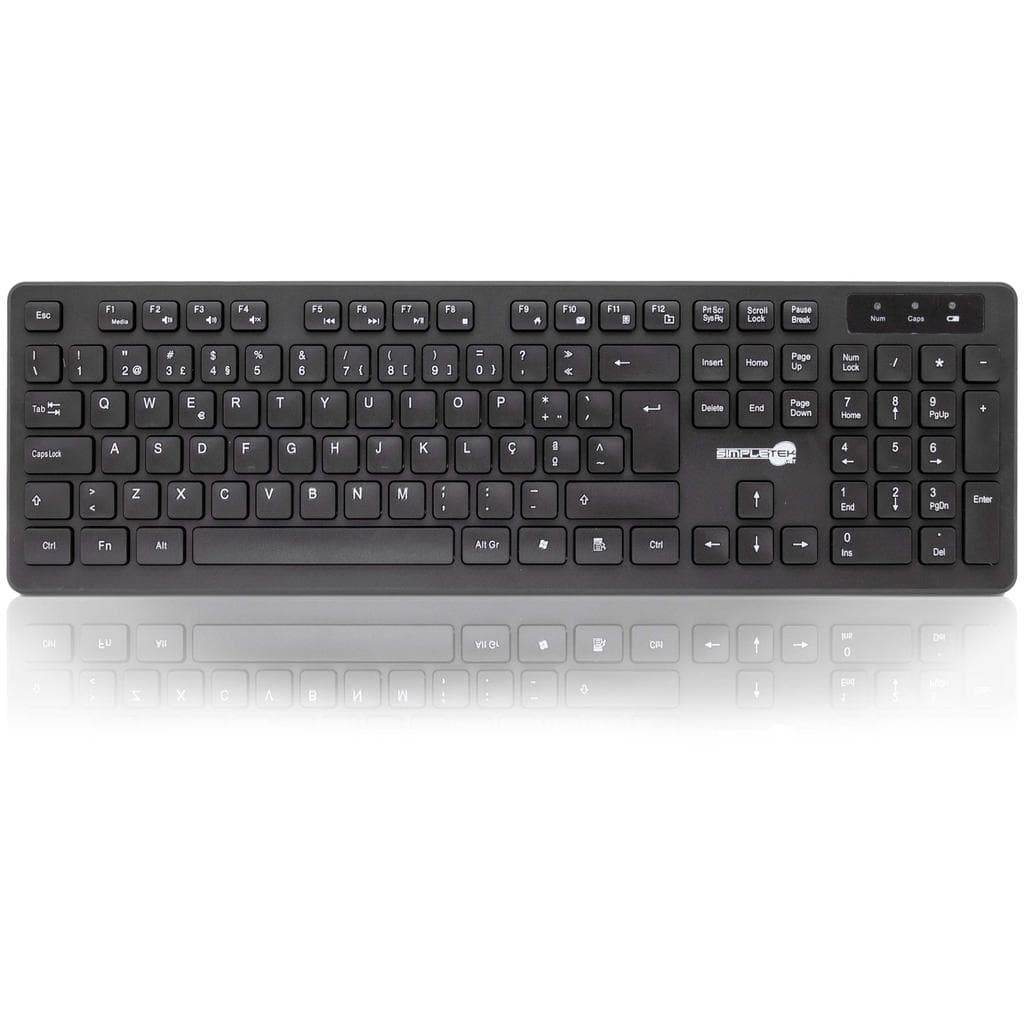 Simpletek Tastatur QWERTY Portugiesisch Wireless M&K PORTOGALLO Kit Mouse and Keyboard
