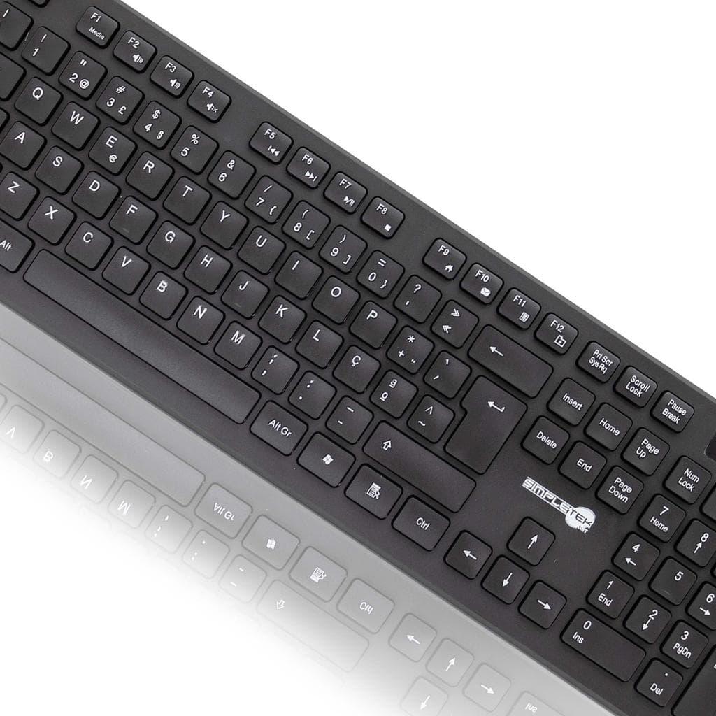 Simpletek Tastatur QWERTY Portugiesisch Wireless M&K PORTOGALLO Kit Mouse and Keyboard