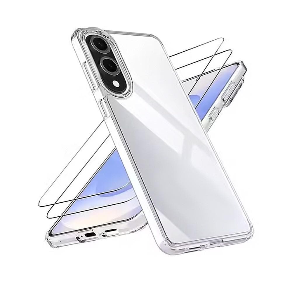 Hülle Galaxy S25 Edge und 2 schutzfolien - TPU - Transparent