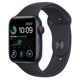 Apple Watch (2020) GPS + Cellular 44 mm - Aluminium Space Grau - Sportarmband Schwarz