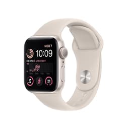 Apple Watch Series SE 2 (2022) GPS 40 mm - Aluminium Silver - Sport band Starlight
