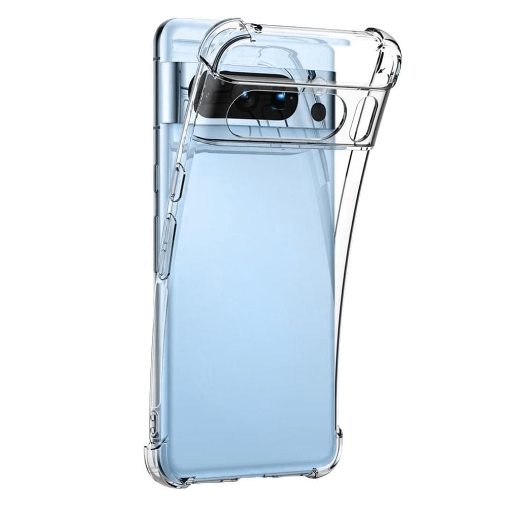 Case Google Pixel 8 Pro and 2 protective screens - TPU - Transparent