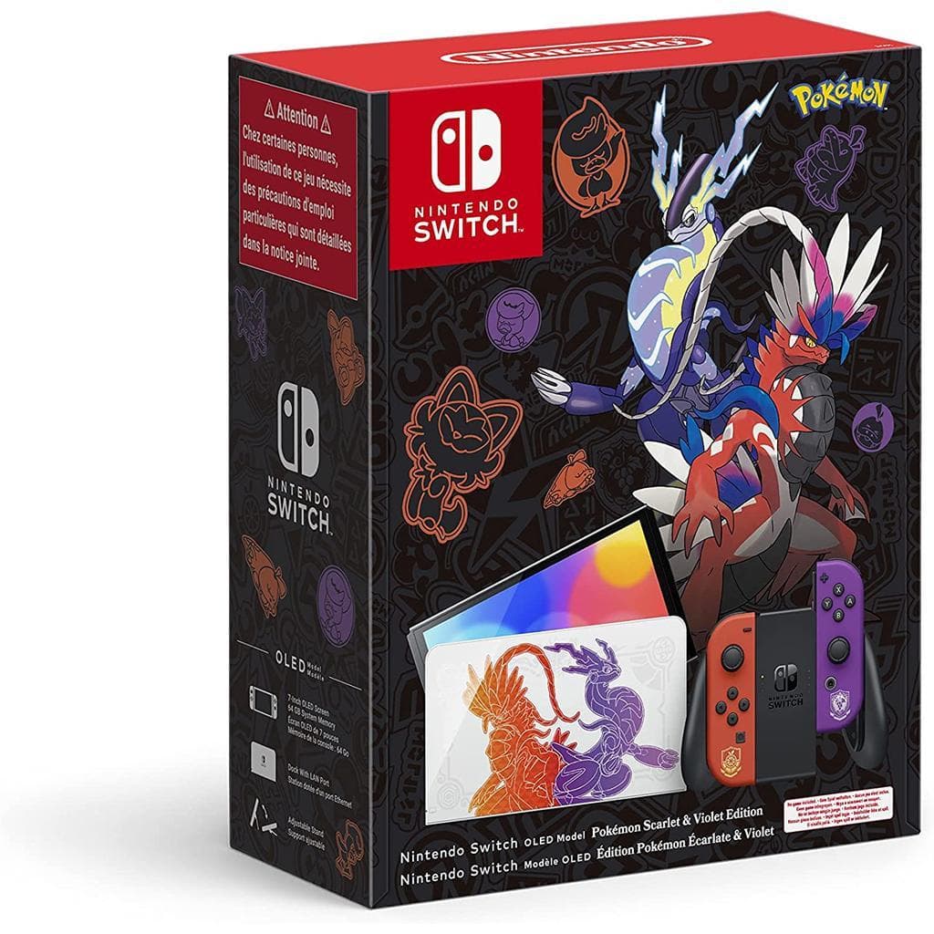 Switch 32GB - Black - Limited edition Pokémon Écarlate & Violet