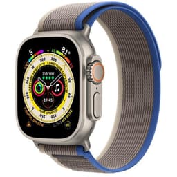 Apple Watch Ultra (2022) GPS + Cellular 49 mm - Titanium Natural Titanium - Trail loop Blue