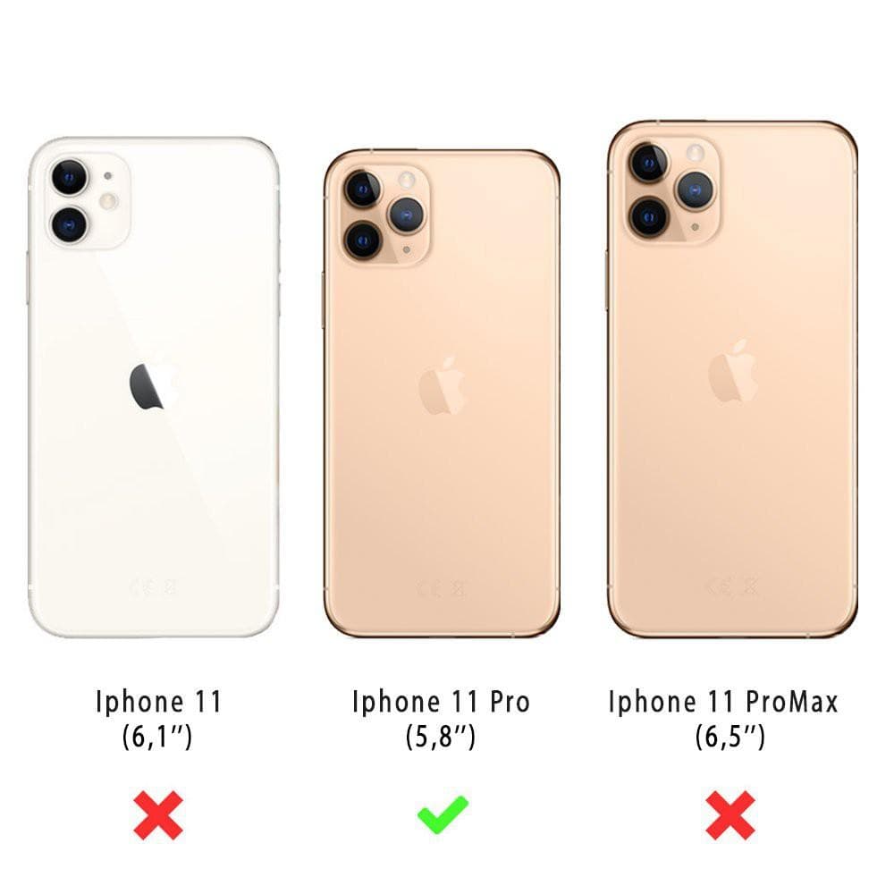 Back Market Case iPhone 11 Pro and protective screen - 100% Biodegradable - Black Wave