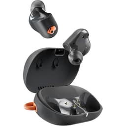 Skullcandy Sesh ANC In-Ear noise-Cancelling gaming wired + wireless Headphones with microphone - Black/Orange