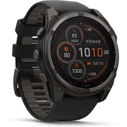 Smart Watch Garmin HR GPS Fenix 8 Solar Sapphire - Black