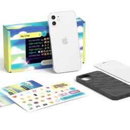 Bundle iPhone 12 - White + Case (Black) - 128GB - Unlocked
