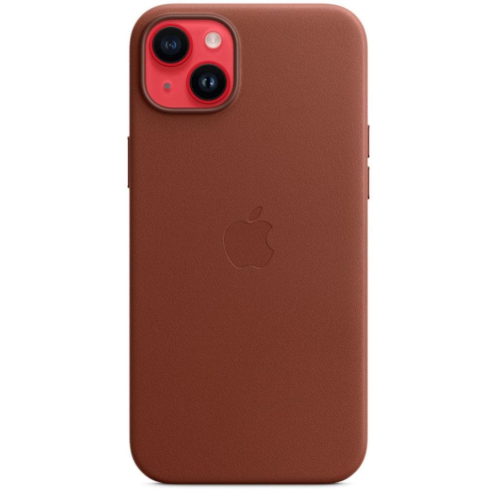 Apple Leather case iPhone 14 Plus - Magsafe - Leather Brown