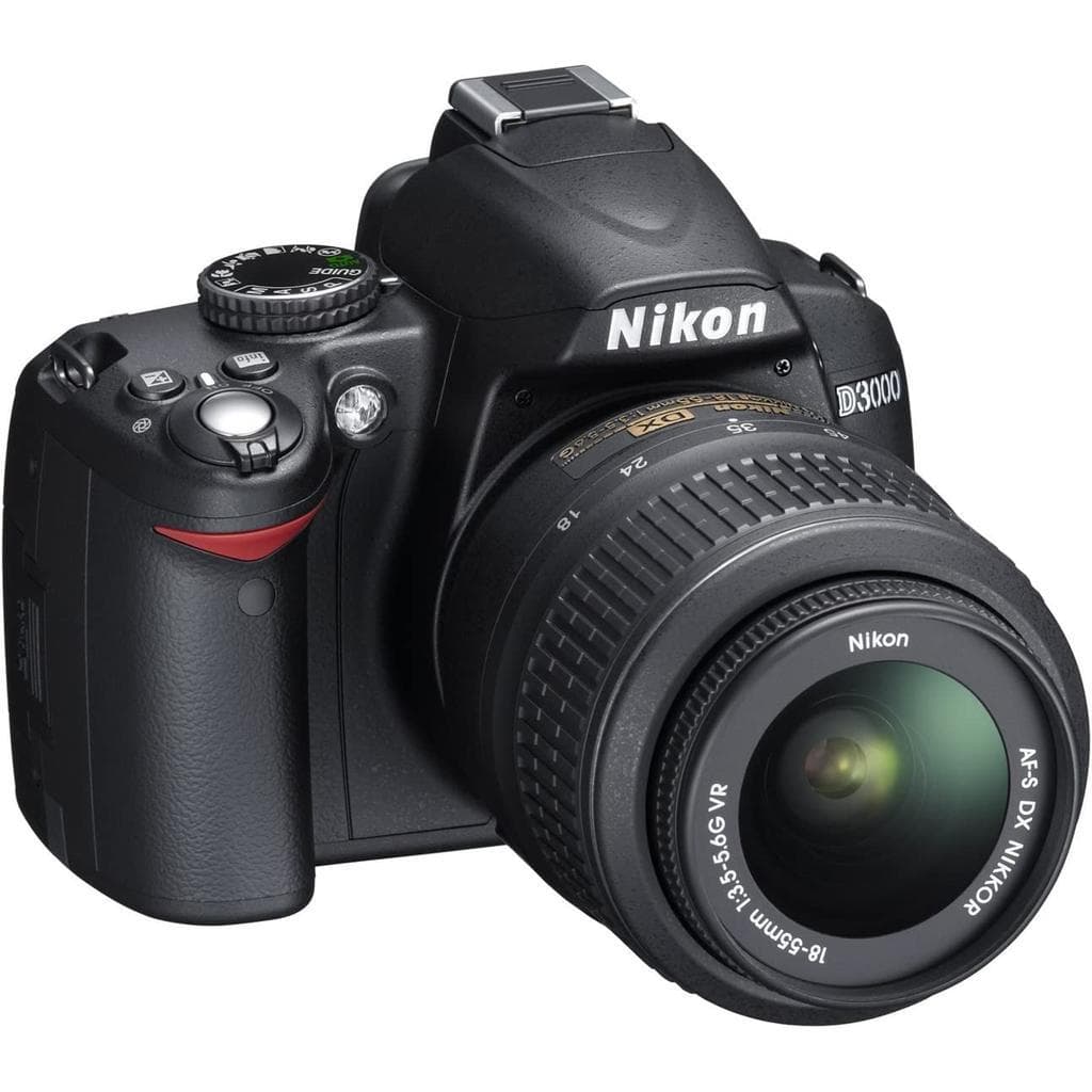 Reflex D3000 - Black + Nikon AF-S DX Nikkor 18-55mm f/3.5-5.6G ED + AF-S DX Nikkor 18-200mm f/3.5-5.6G IF-ED VR f/3.5-5.6