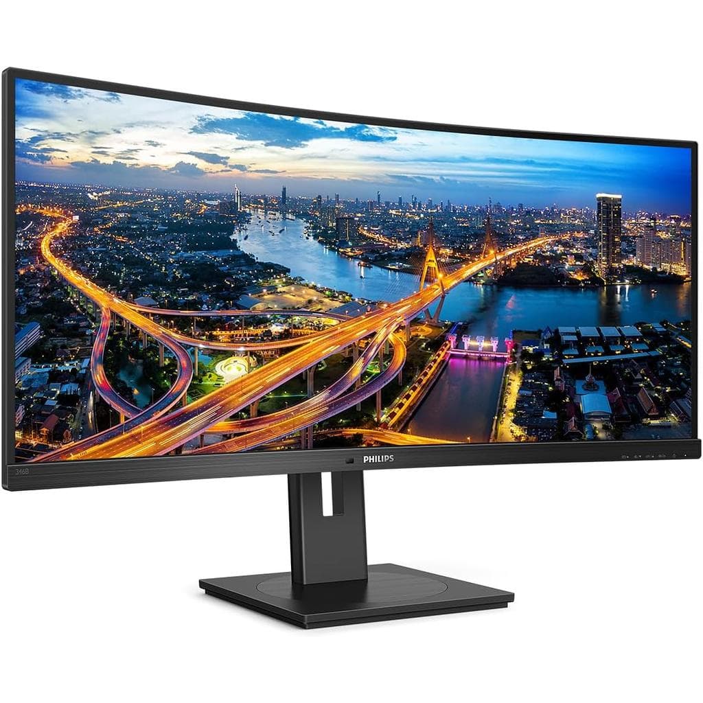 34-inch Philips 346B1C 3440 x 1440 LED Monitor Black