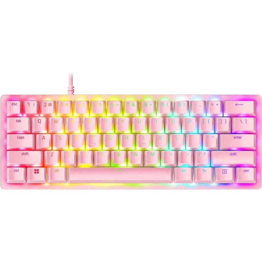 Razer Keyboard QWERTY English (US) Backlit Keyboard Huntsman Mini Quartz Pink Edition