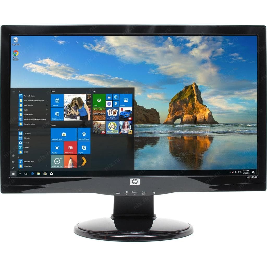 20-inch HP S2031A 1600 x 900 LCD Monitor Black
