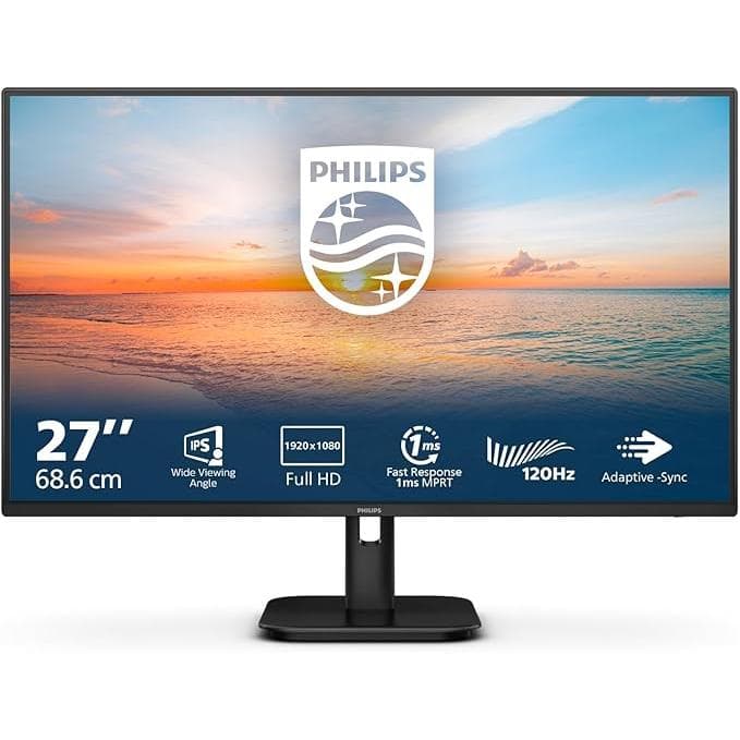 27-inch Philips 27E1N1100A/00 1920 x 1080 LCD Monitor Black